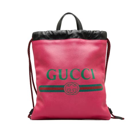 gucci embroidered deer bag|Gucci emblem backpack.